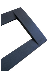 Vimar Idea 16733.28 Classic Plate 3 Module Euro Blue Metal Micalized